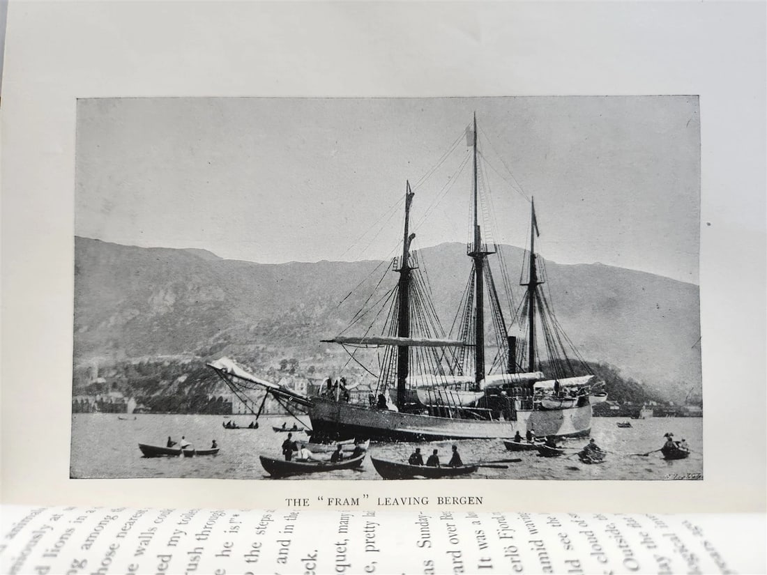 1897 FARTHEST NORTH by NANSEN 2 VOLS antique Voyage of Exploration of Ship FRAM - 6