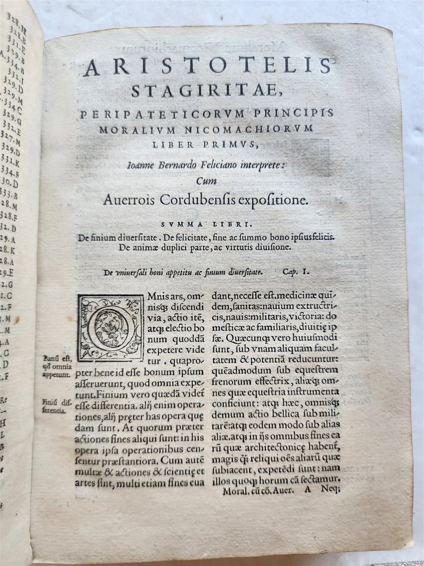 1562 ARISTOTLE STAGIRITAE COMMENTARIES by IBN RUSHD antique 16 century VELLUM - 9