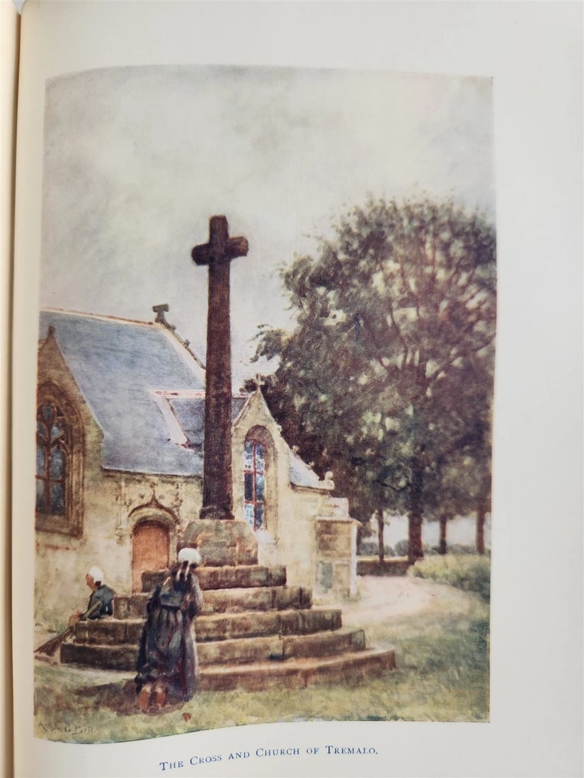 1906 PICTURESQUE BRITTANY by Mrs. Arthur G. Bell antique ILLUSTRATED - 10
