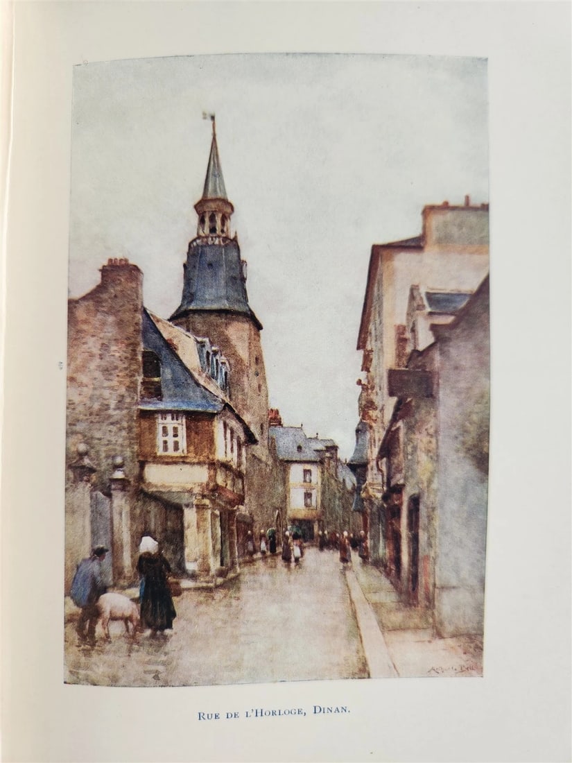 1906 PICTURESQUE BRITTANY by Mrs. Arthur G. Bell antique ILLUSTRATED - 12