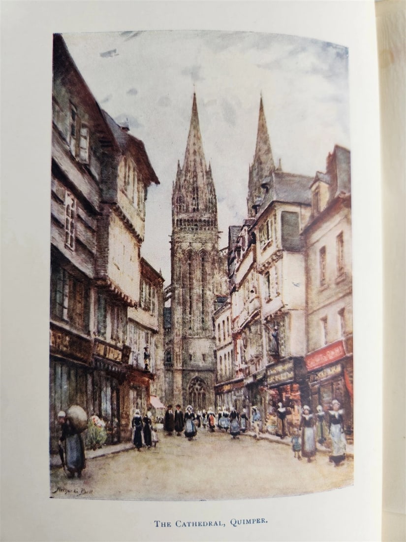 1906 PICTURESQUE BRITTANY by Mrs. Arthur G. Bell antique ILLUSTRATED - 3