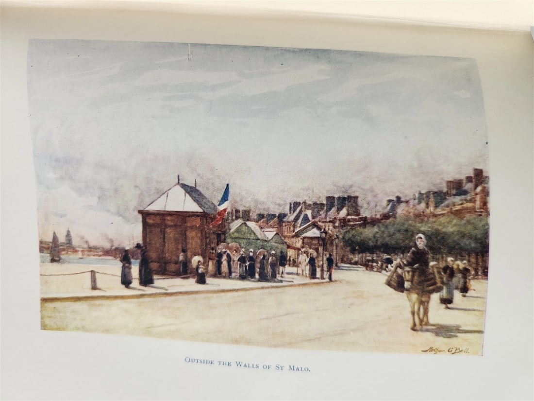 1906 PICTURESQUE BRITTANY by Mrs. Arthur G. Bell antique ILLUSTRATED - 6