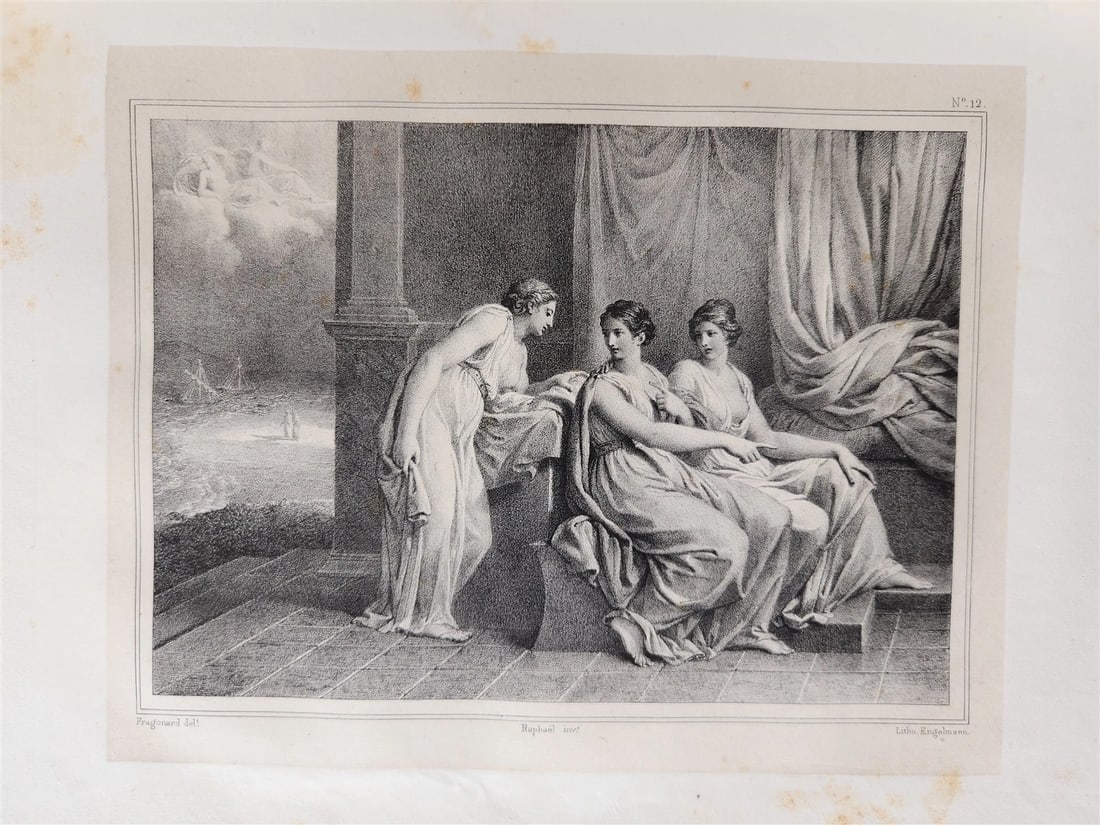 1825 Les Amours de Psyche et de Cupidon ILLUSTRATED w/29 ENGRAVINGS antique - 17