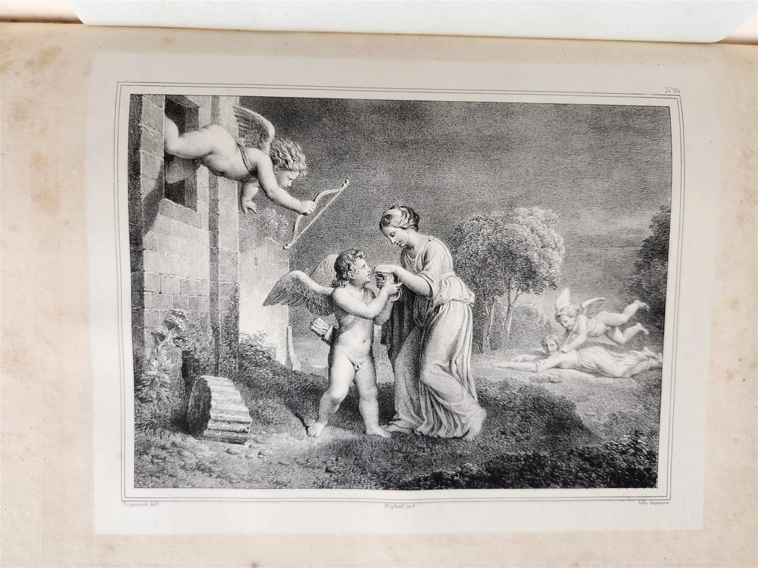 1825 Les Amours de Psyche et de Cupidon ILLUSTRATED w/29 ENGRAVINGS antique - 6