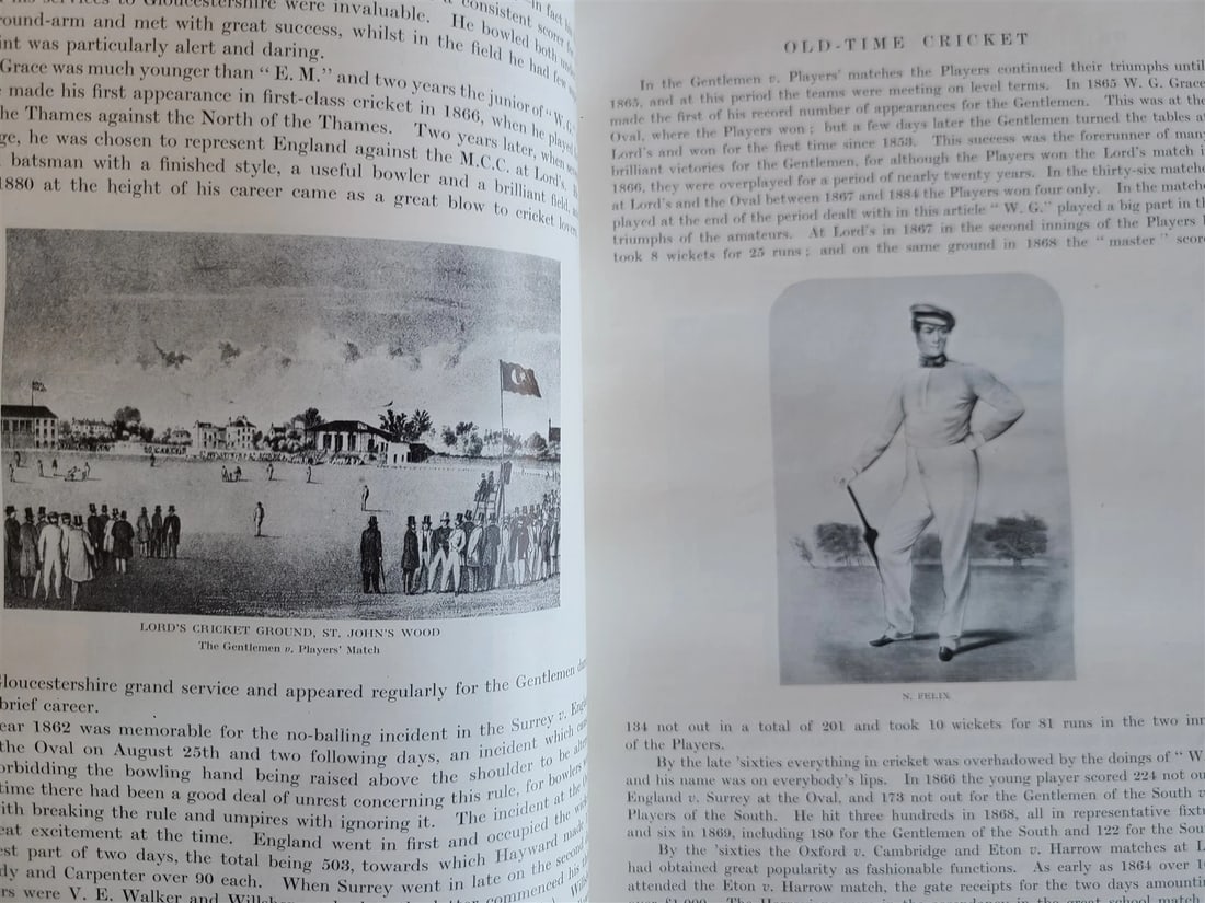 BRITISH SPORTS & SPORTSMEN antique CRICKET & FOOTBALL ILLUSTRATED MASSIVE FOLIO - 6