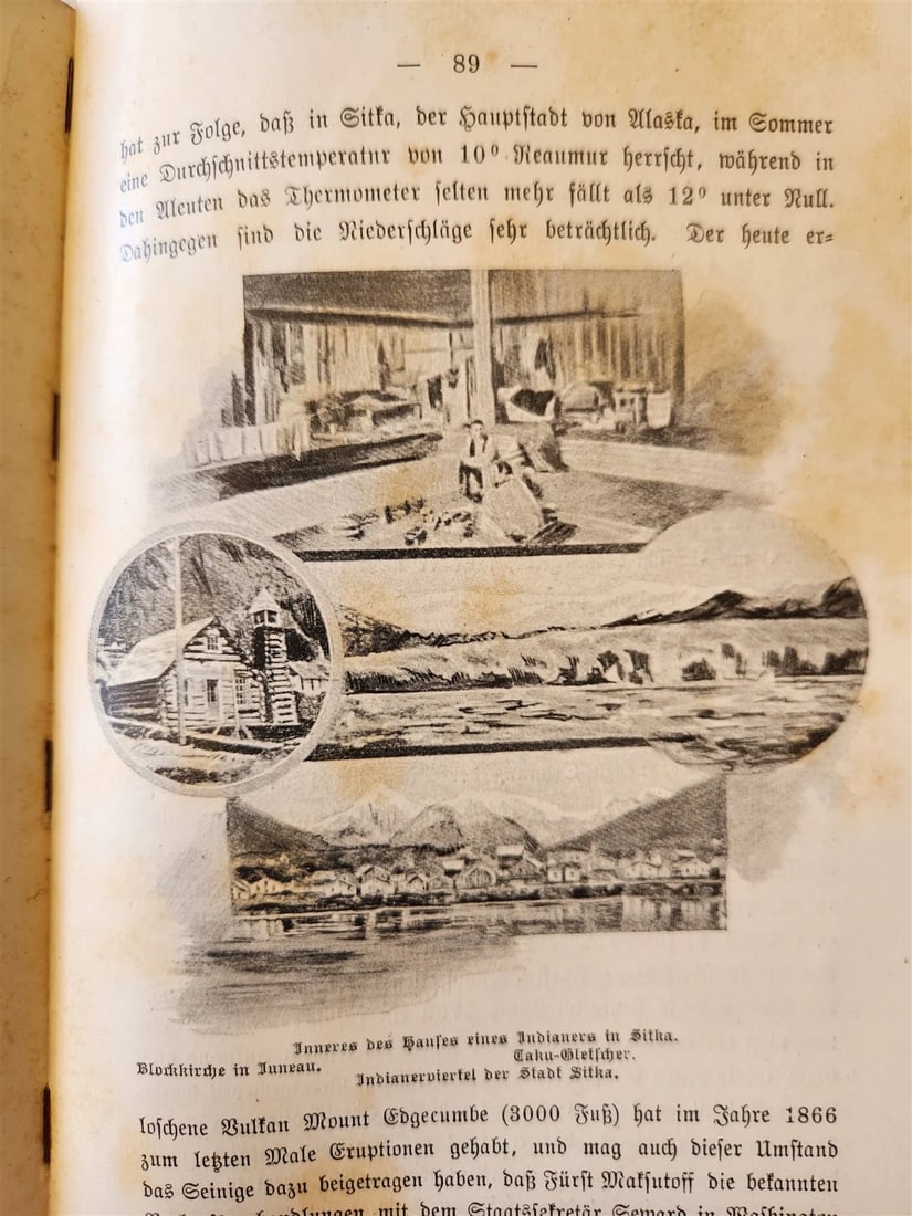 1897 Auf nach ALASKA by J. Moller antique ILLUSTRATED in GERMAN - 14