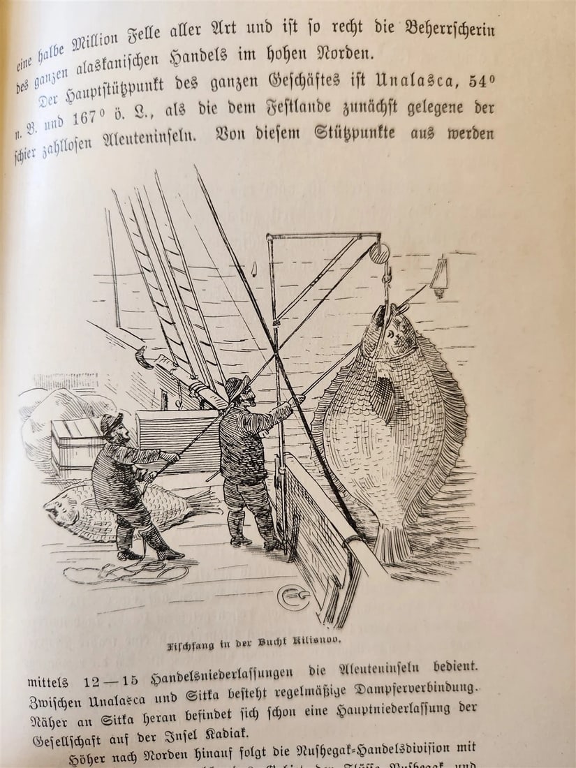 1897 Auf nach ALASKA by J. Moller antique ILLUSTRATED in GERMAN - 17