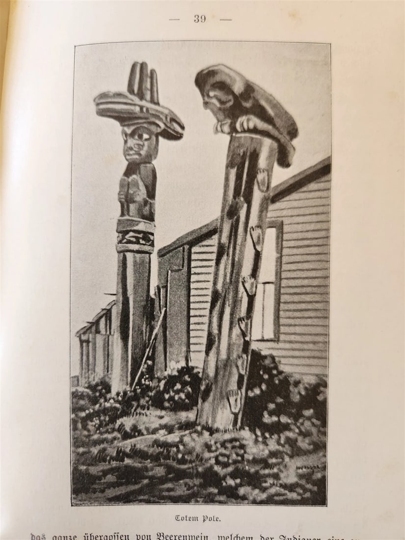 1897 Auf nach ALASKA by J. Moller antique ILLUSTRATED in GERMAN - 18