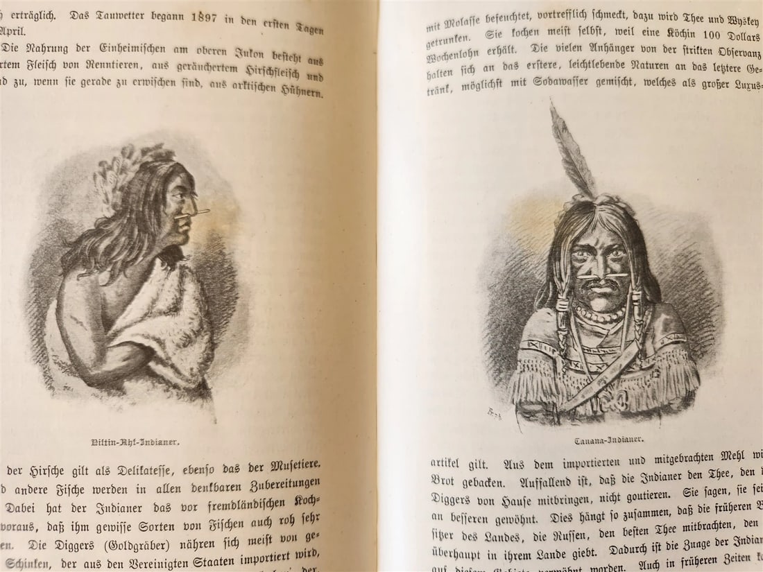 1897 Auf nach ALASKA by J. Moller antique ILLUSTRATED in GERMAN - 8