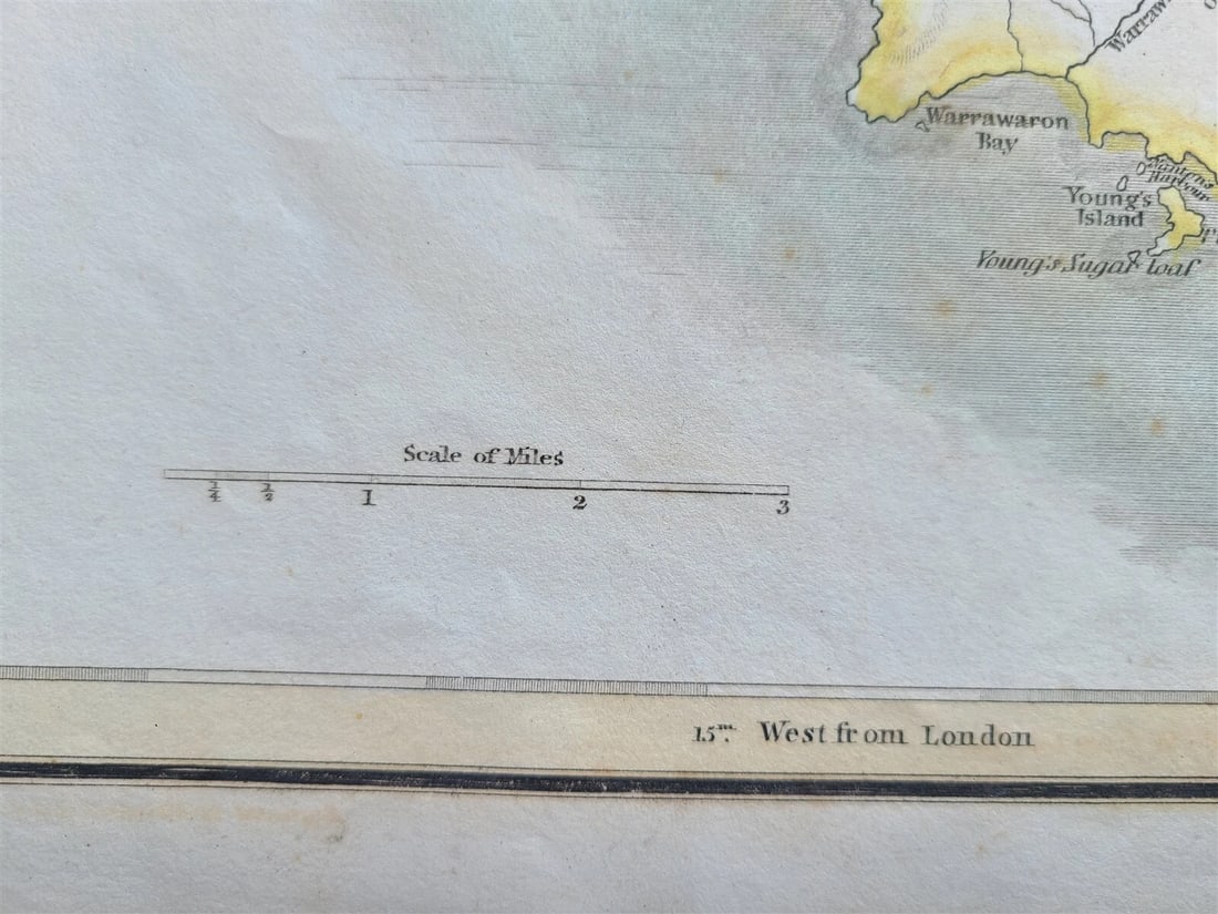 1814 MAP of WEST INDIA ISLANDS Carribean ST. VINCENT & BARBADOS antique 21 x 28" - 5