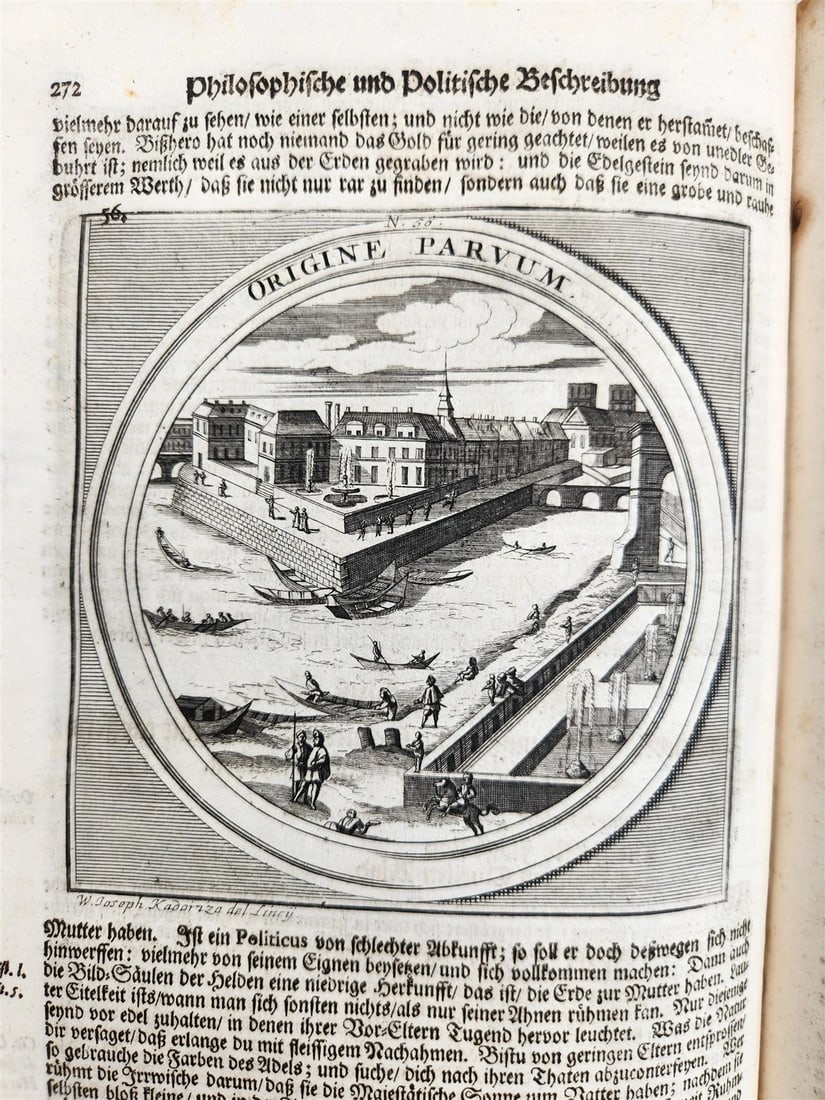 1712 METEOROLOGIA illustrated w/ 83 ENGRAVINGS antique in GERMAN VELLUM FOLIO - 19
