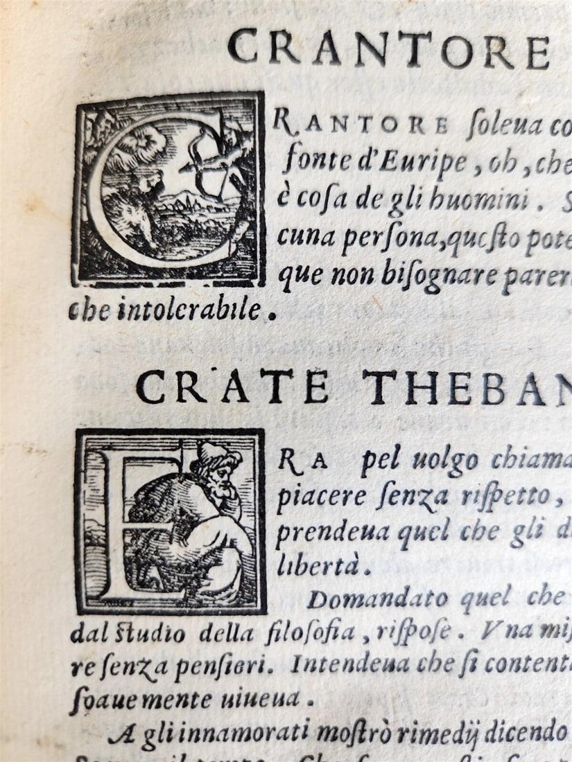 1566 PLUTARCH antique 16th CENTURY in ITALIAN Apoftemmi di Plutarco - 11