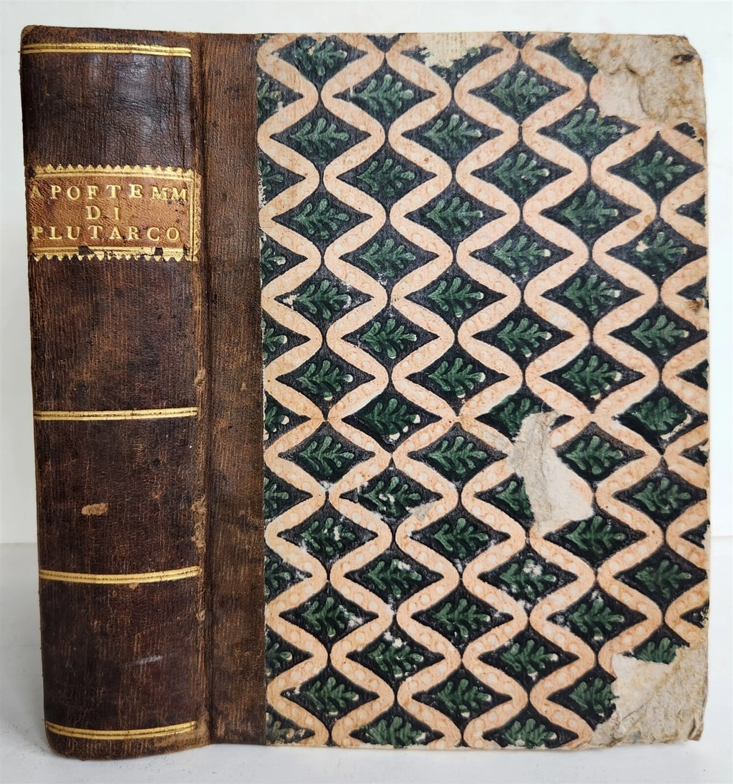 1566 PLUTARCH antique 16th CENTURY in ITALIAN Apoftemmi di Plutarco - 2