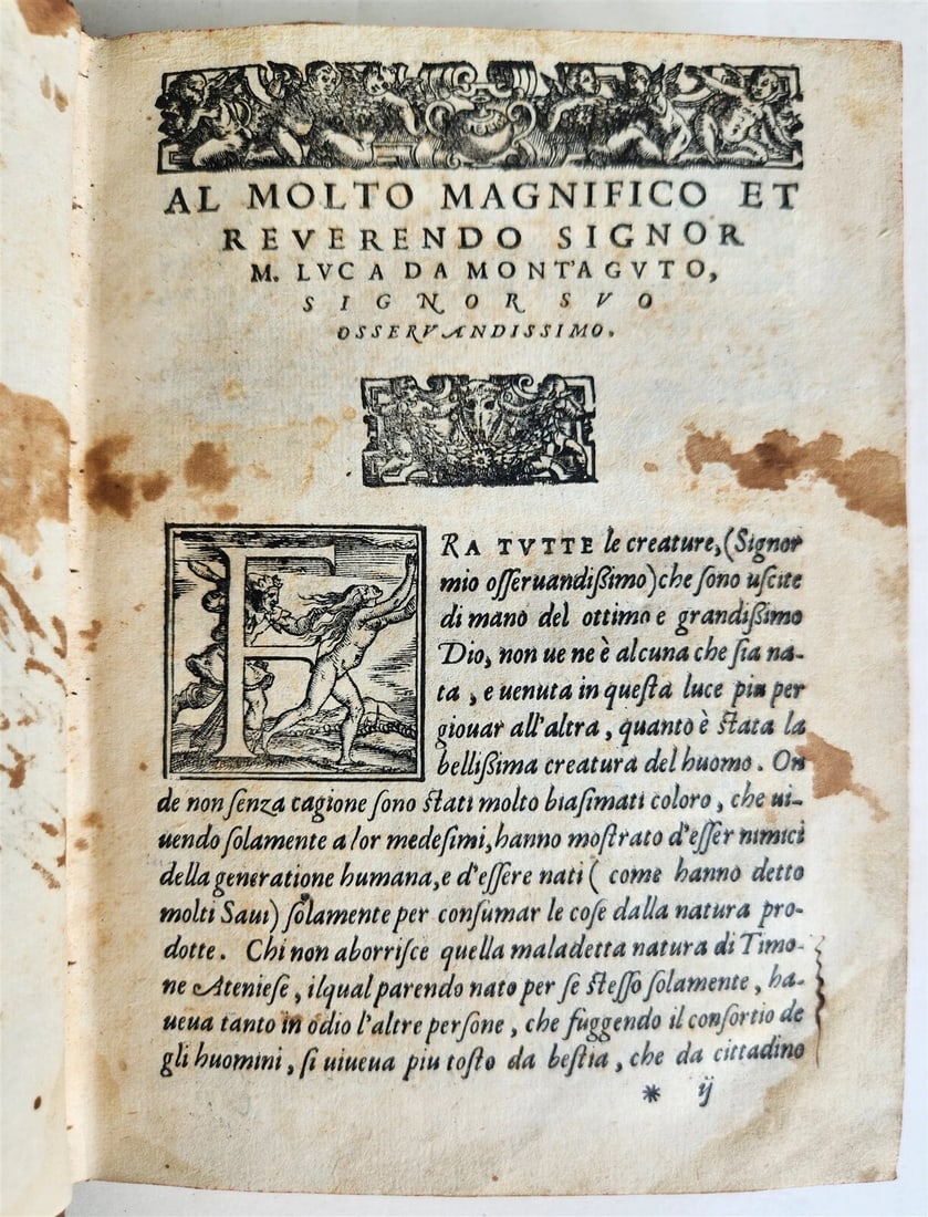 1566 PLUTARCH antique 16th CENTURY in ITALIAN Apoftemmi di Plutarco - 4