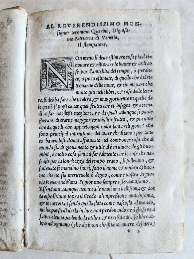 1550 ESPOSITIONE SOPRA IL CREDO by Domenico Cavalca Antique in ITALIAN vellum - 5