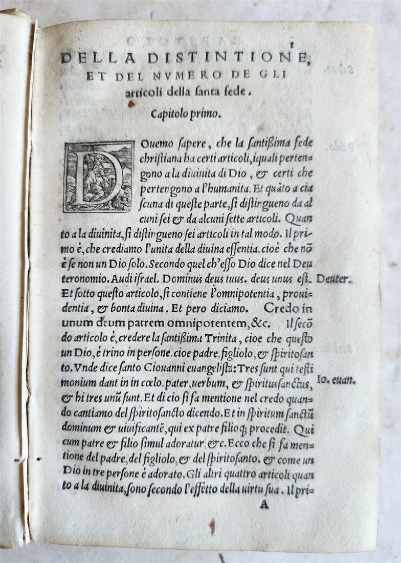 1550 ESPOSITIONE SOPRA IL CREDO by Domenico Cavalca Antique in ITALIAN vellum - 6