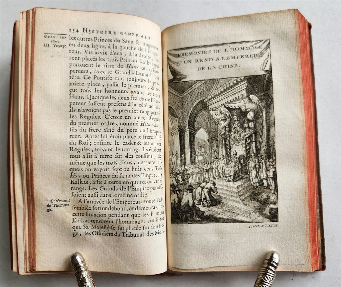 1749 HISTOIRE des VOYAGES antique vol. 28 illustrated CHINA TRAVELS - 5
