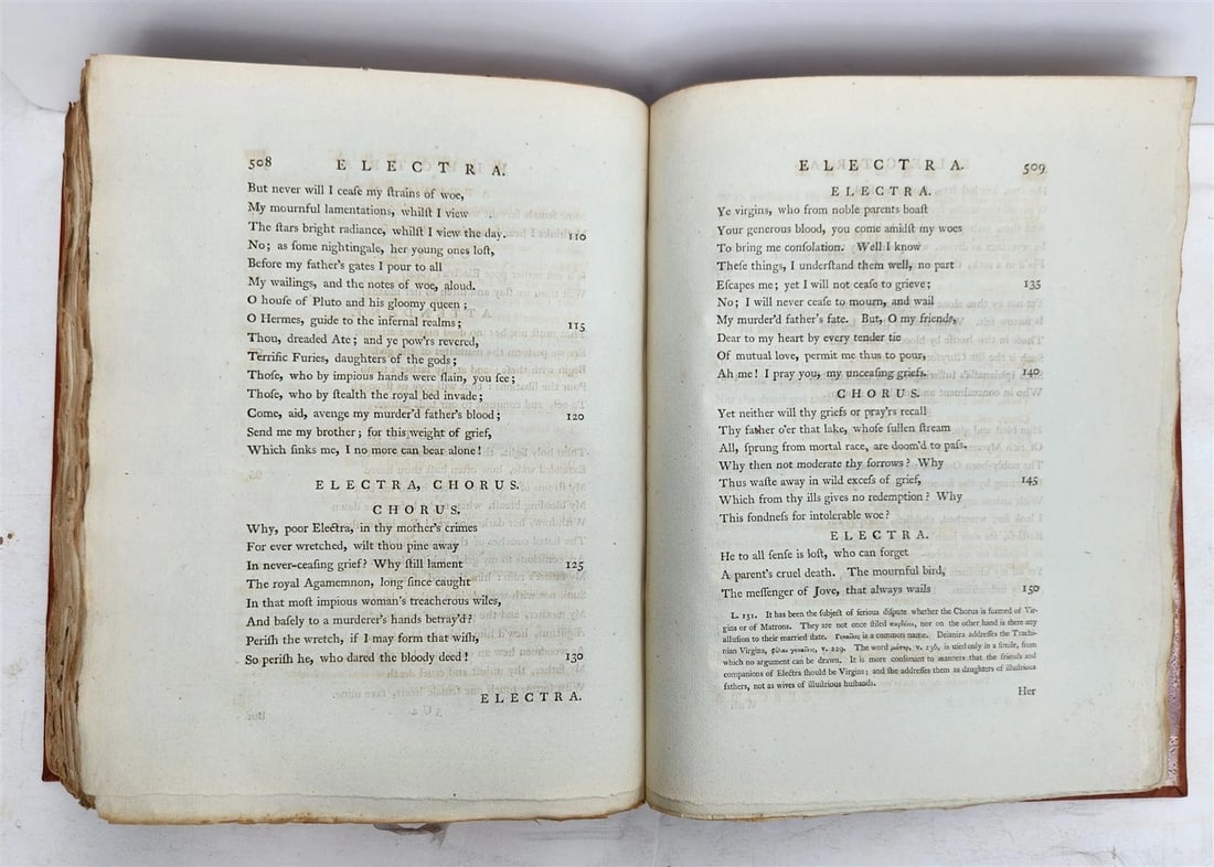 1788 TRAGEDIES of SOPHOCLES antique in ENGLISH - 7