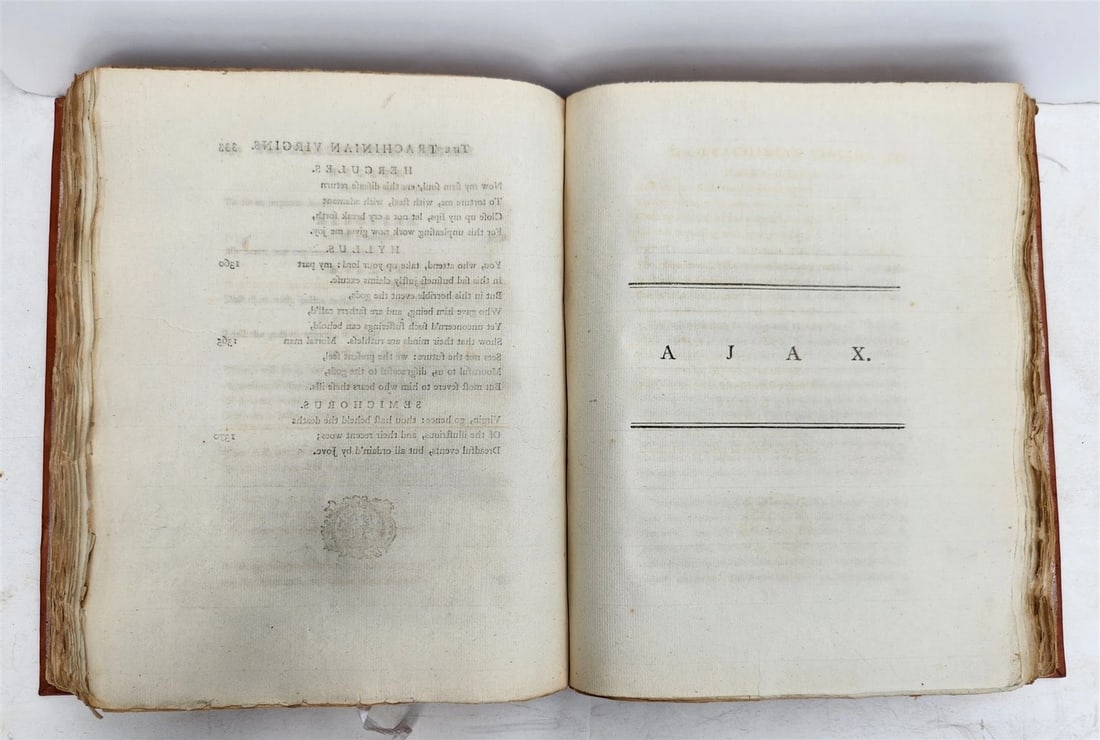 1788 TRAGEDIES of SOPHOCLES antique in ENGLISH - 8