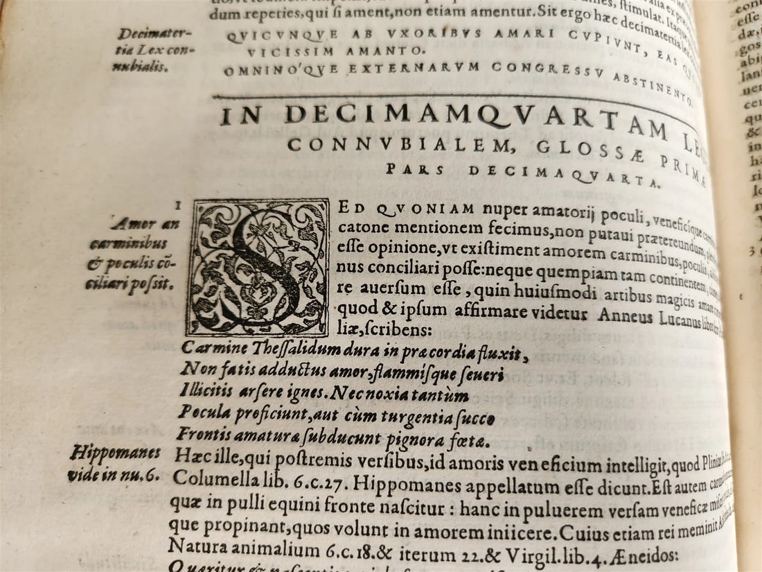 1569 WORK on LAWS of MARRIAGE by Andreas Tiraquellus antique 16th CENTURY FOLIO - 12