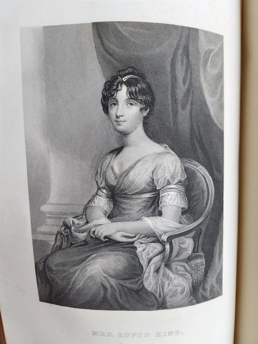 1859 REPUBLICAN COURT AMERICAN SOCIETY by R. GRISWOLD antique WOMEN PORTRAITS - 15