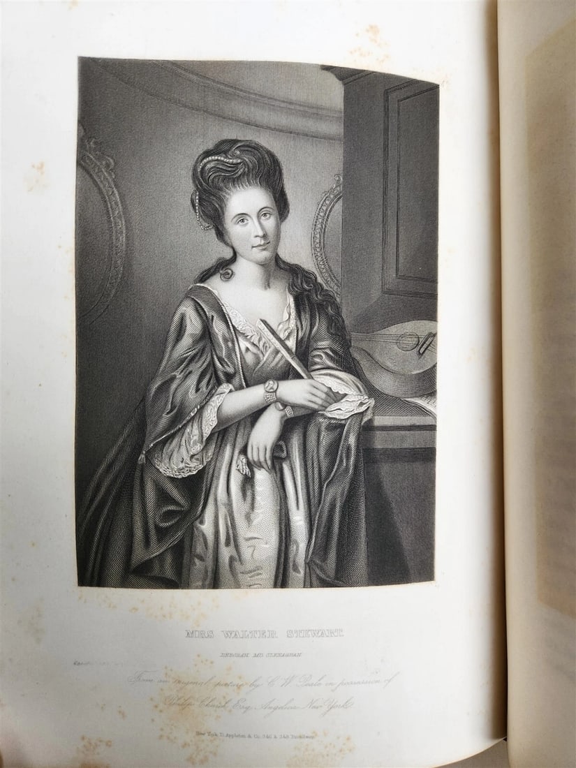 1859 REPUBLICAN COURT AMERICAN SOCIETY by R. GRISWOLD antique WOMEN PORTRAITS - 7