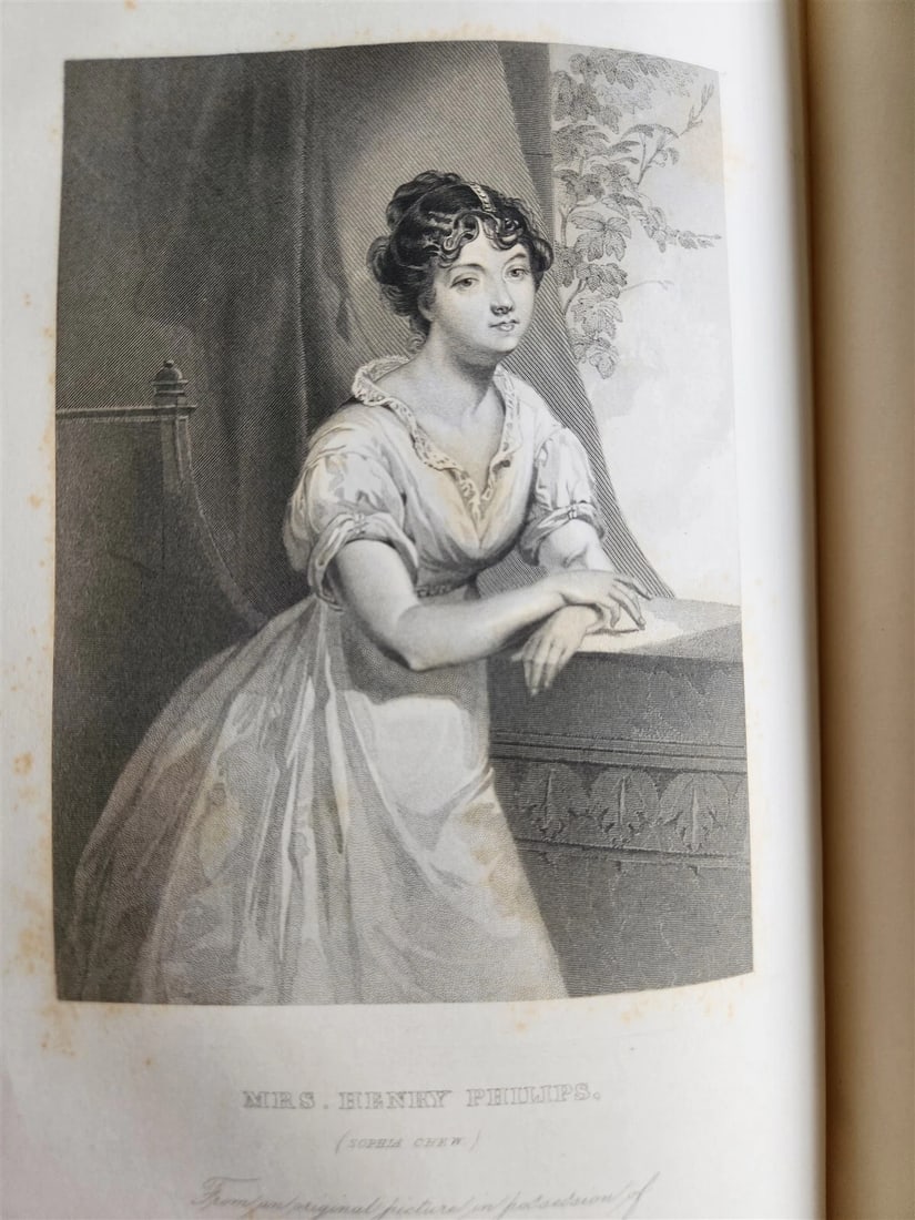 1859 REPUBLICAN COURT AMERICAN SOCIETY by R. GRISWOLD antique WOMEN PORTRAITS - 8