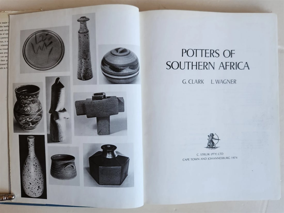 1974 POTTERS OF SOUTHERN AFRICA by C.CLARK & L.WAGNER vintage ILLUSTRATED - 2