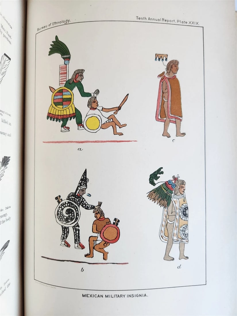 1888-1889 REPORT of AMERICAN BUREAU of ETHNOLOGY by J.POWELL antique ILLUSTRATED - 13