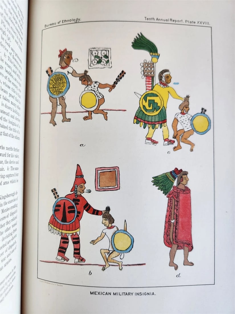 1888-1889 REPORT of AMERICAN BUREAU of ETHNOLOGY by J.POWELL antique ILLUSTRATED - 14
