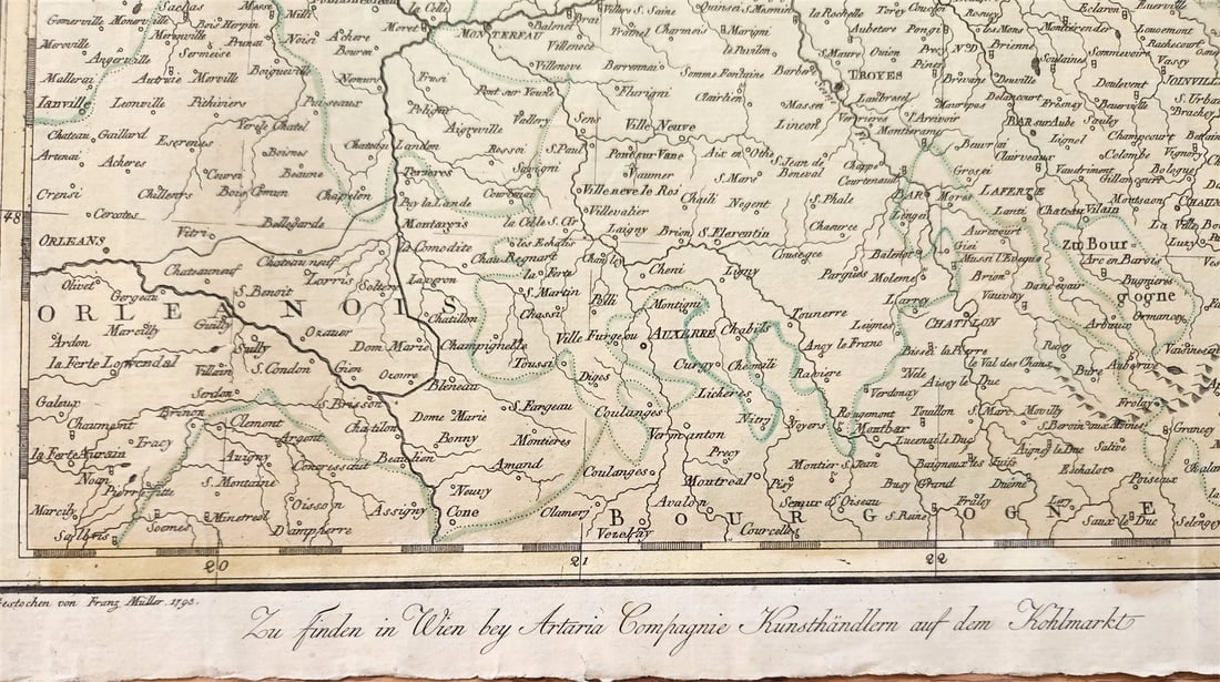 1793 FRENCH GERMAN WAR MILITARY MAP antique - 4