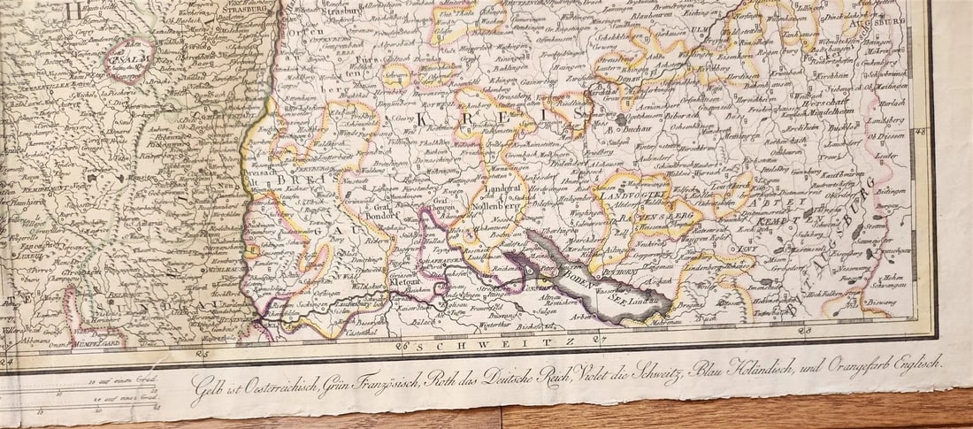 1793 FRENCH GERMAN WAR MILITARY MAP antique - 5