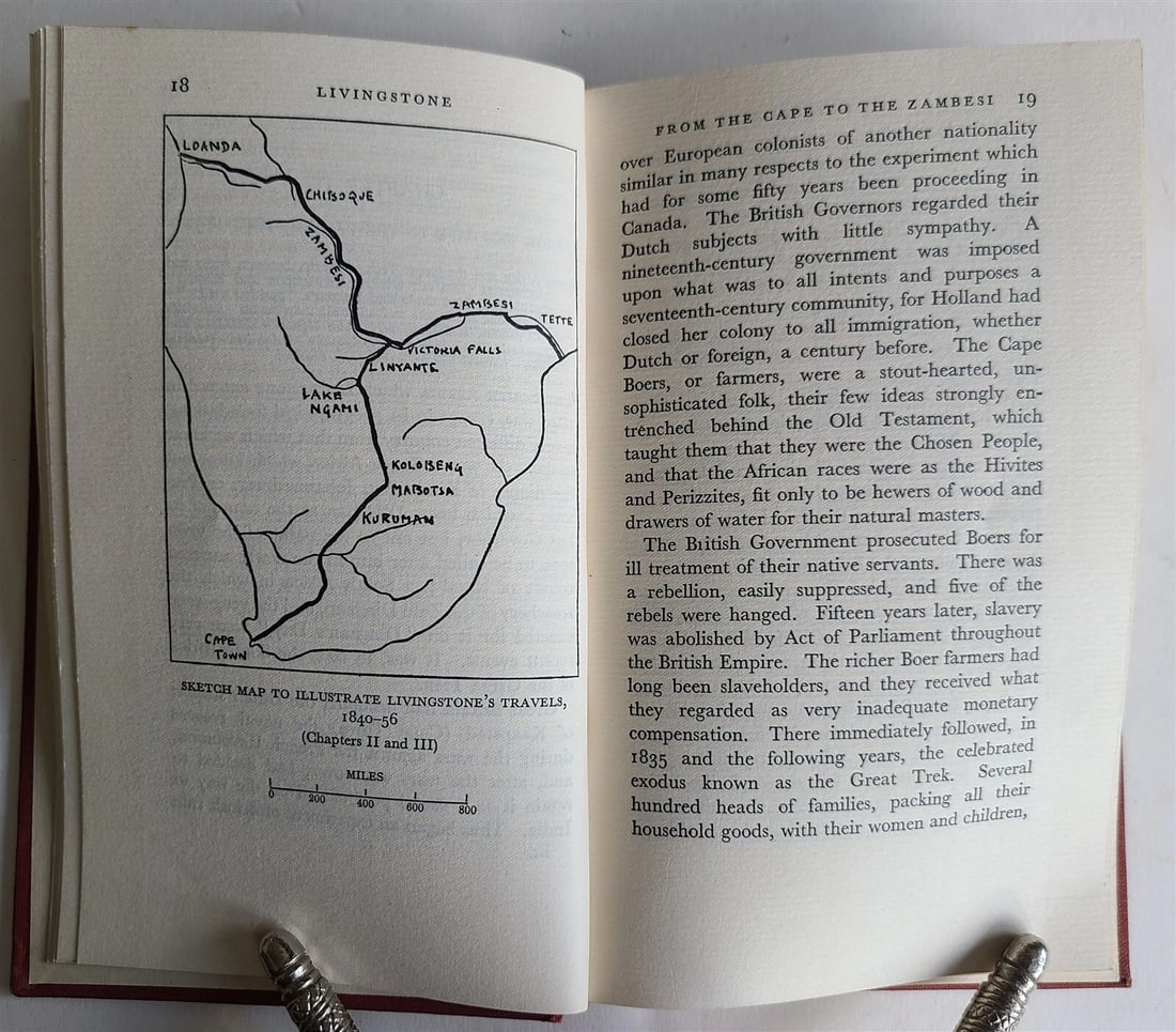 LIVINGSTONE by D.C. SOMERVELL vintage GREAT LIVES SERIES African travels w/ MAPS - 3