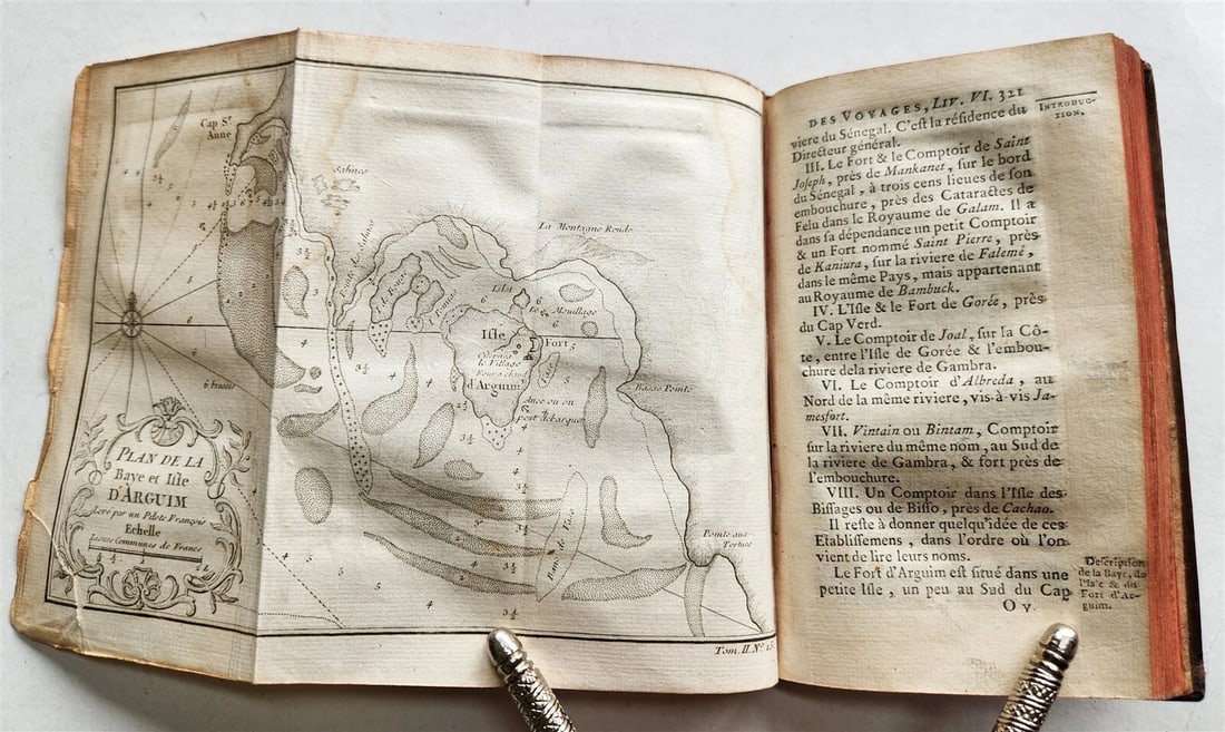 1749 HISTOIRE des VOYAGES antique VOL. 7 illustrated TRAVELS to AFRICA - 12
