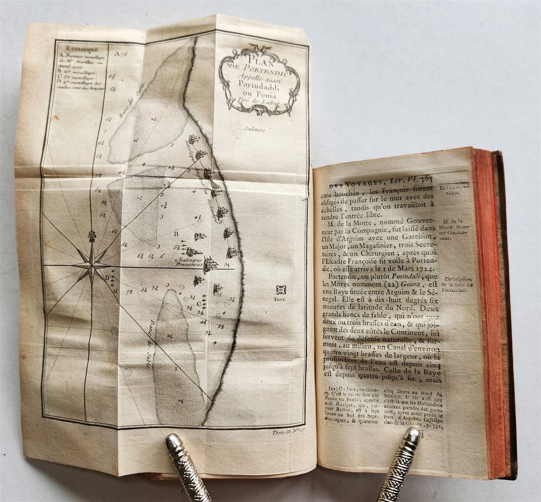 1749 HISTOIRE des VOYAGES antique VOL. 7 illustrated TRAVELS to AFRICA - 15