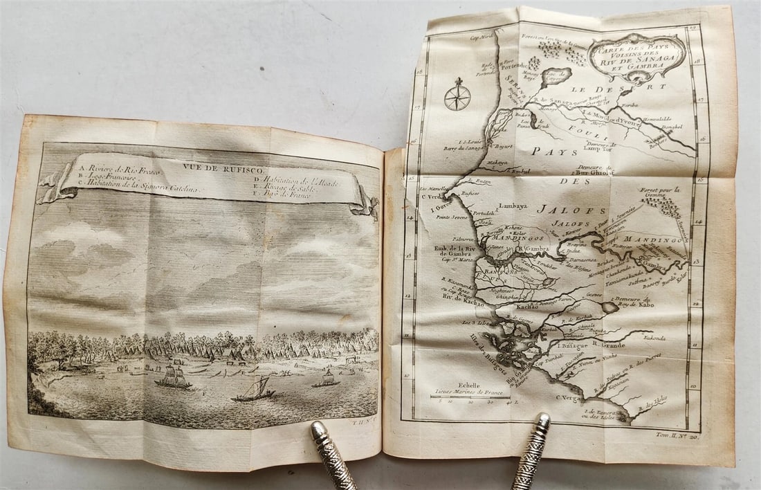 1749 HISTOIRE des VOYAGES antique VOL. 7 illustrated TRAVELS to AFRICA - 18