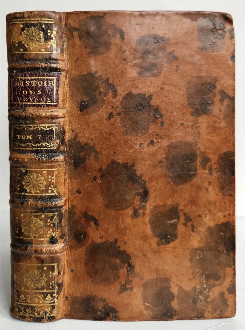 1749 HISTOIRE des VOYAGES antique VOL. 7 illustrated TRAVELS to AFRICA - 3