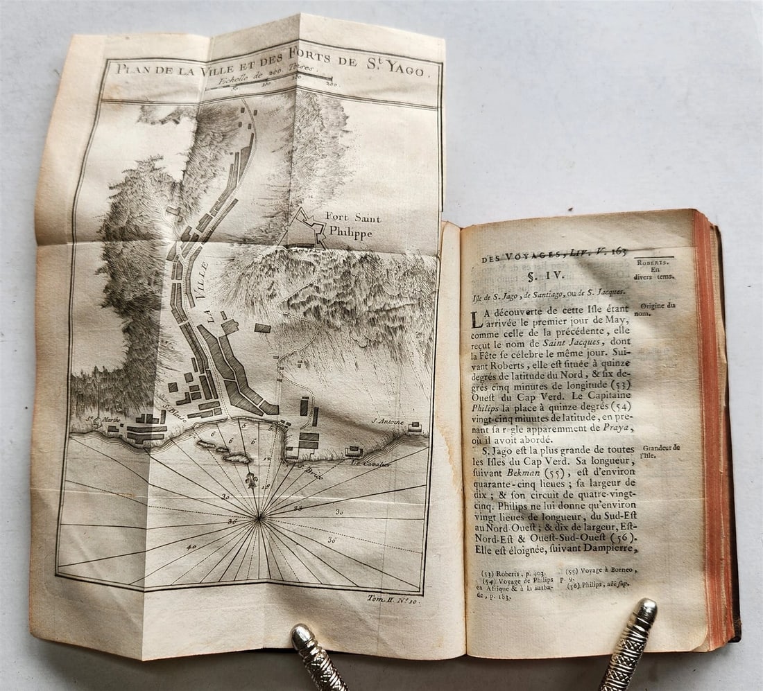 1749 HISTOIRE des VOYAGES antique VOL. 7 illustrated TRAVELS to AFRICA - 7