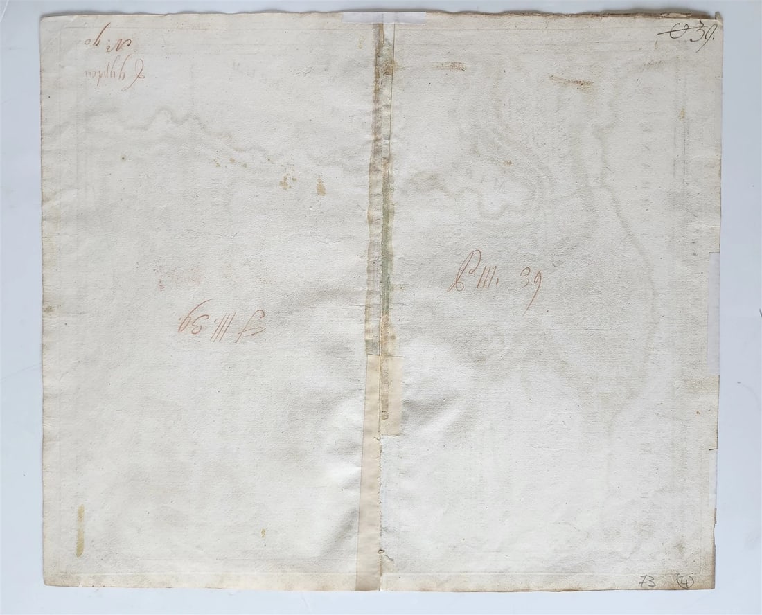 1720 MAP of EGYPT by JOHANN HOMANN antique AEGYPTUS HODIERNA - 6
