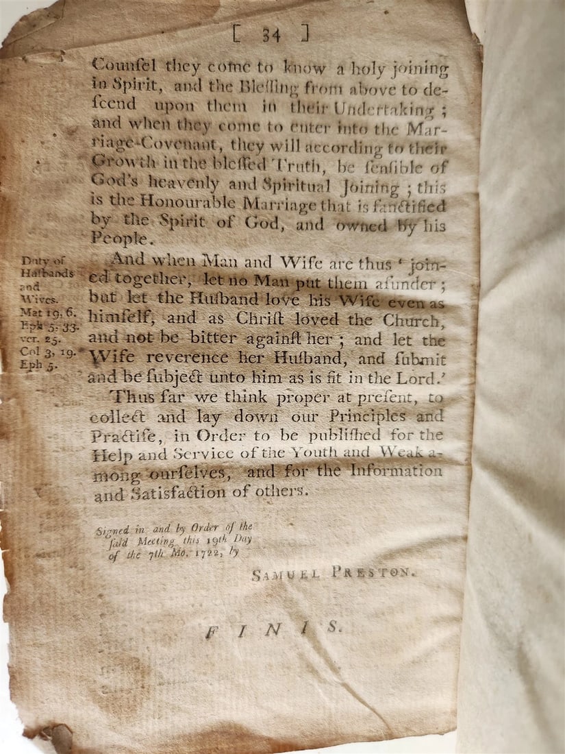1788 CATECHISM & CONFESSION of FAITH by ROBERT BARCLAY antique AMERICANA QUAKERS - 5