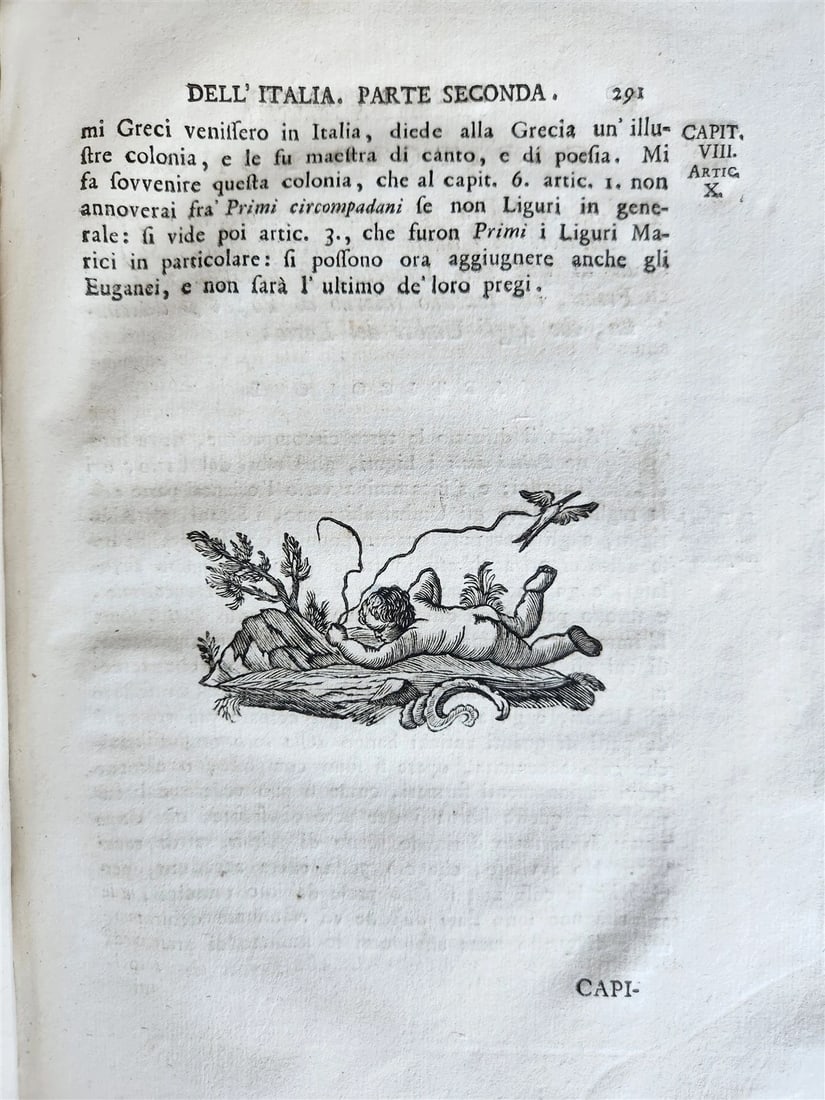 1769 FIRST INHABITANTS of ITALY by STANISLAO BARDETTI antique VELLUM BOUND - 10