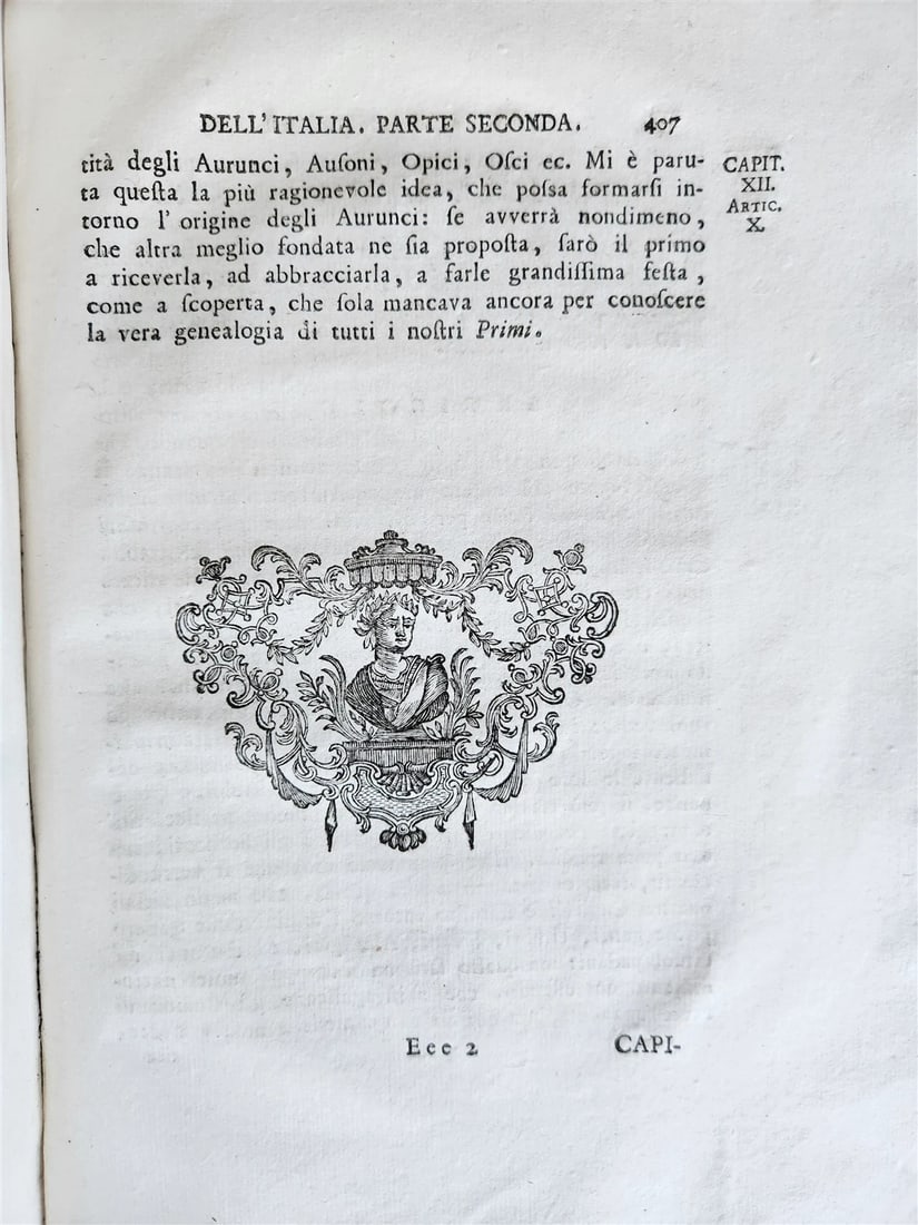 1769 FIRST INHABITANTS of ITALY by STANISLAO BARDETTI antique VELLUM BOUND - 12