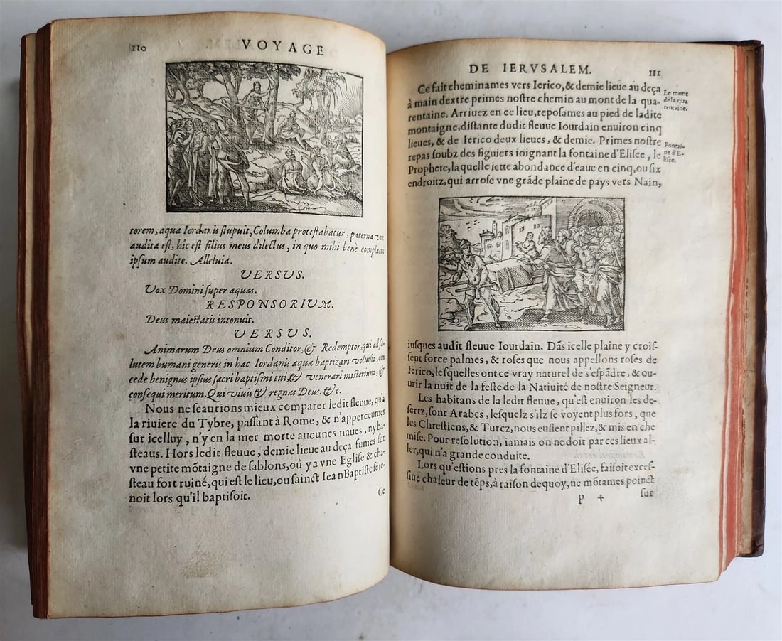 1573 VOYAGE to JERUSALEM & HOLY LAND PLACES antique FULLY ILLUSTRATED w/ MAPS - 12