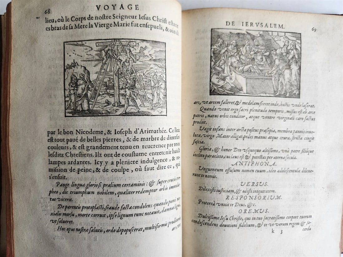 1573 VOYAGE to JERUSALEM & HOLY LAND PLACES antique FULLY ILLUSTRATED w/ MAPS - 20