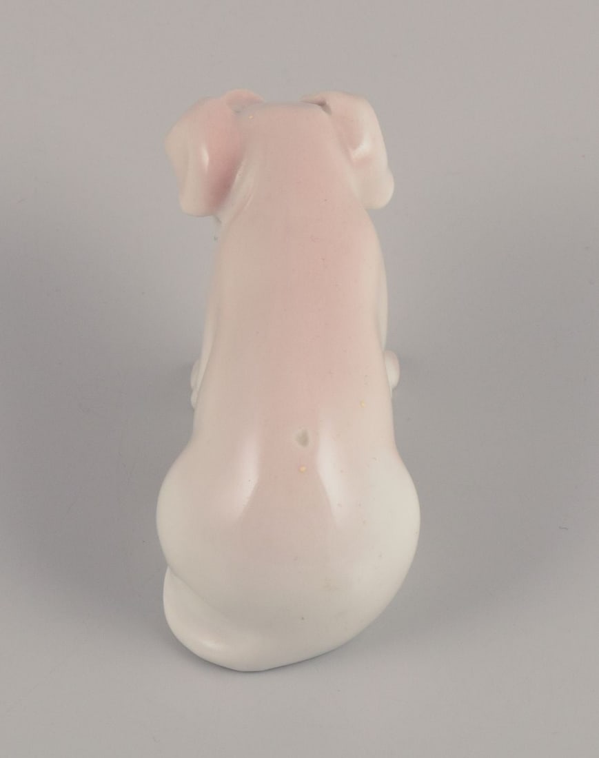 Bing & Grondahll, rare porcelain figurine of a piglet. Approx. 1930. - 7
