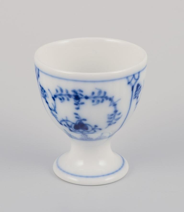Royal Copenhagen Blue Fluted Half Lace. Six egg cups. Early 20th C. - 3