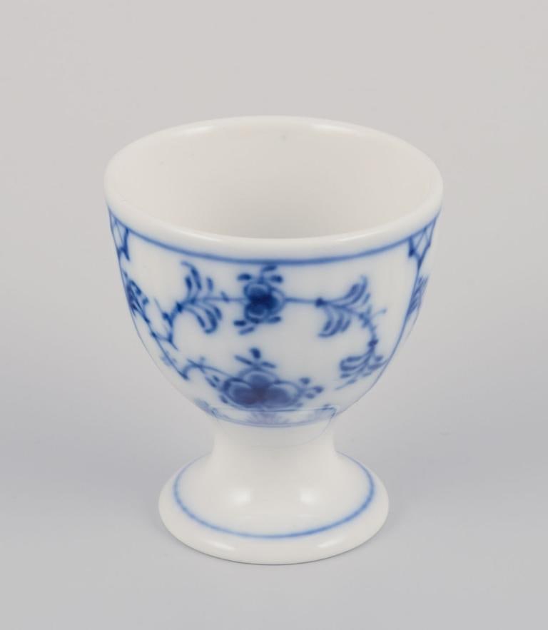 Royal Copenhagen Blue Fluted Half Lace. Six egg cups. Early 20th C. - 4