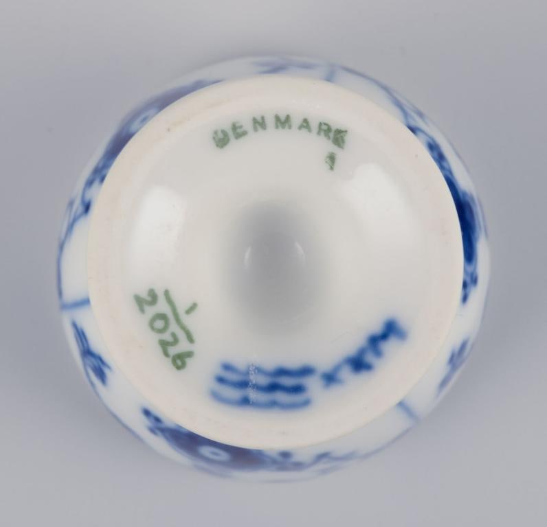 Royal Copenhagen Blue Fluted Half Lace. Six egg cups. Early 20th C. - 9