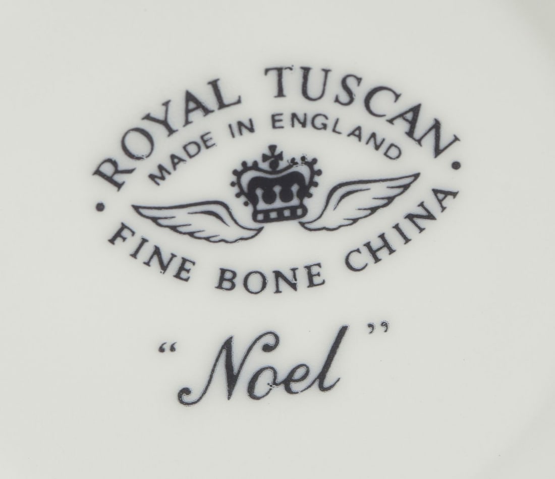 Royal Tuscan, England. A set of six cups with handles. "Noel" series. 20th C. - 9