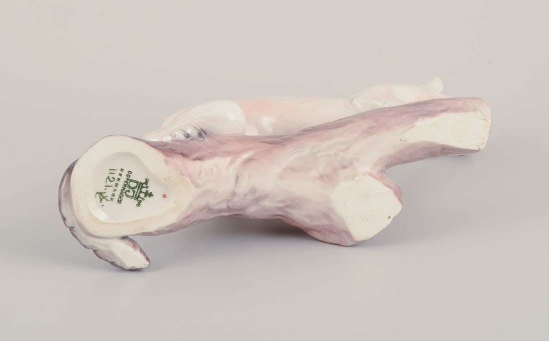 Dahl Jensen, porcelain figurine of ermine, 1930/40s - 6